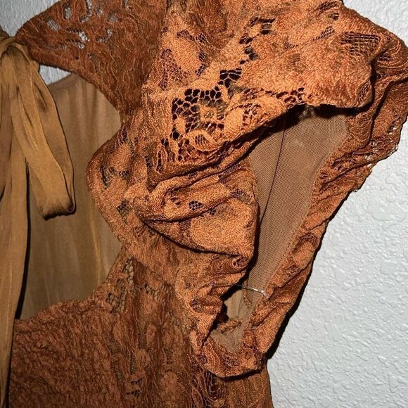 NWOT Free People Hailee Lace Mini Dress Size L - Picture 8 of 9